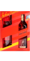 Віскі Johnnie Walker Red label 0.7л у подарунковій упаковці + 2 склянки