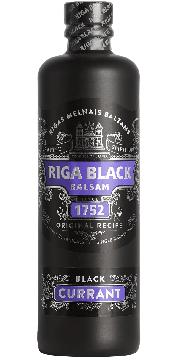 Фото Бальзам Riga Black Balsam Currant 0.5л (Рижский Бальзам Черная Смородина 0.5л)-каталог