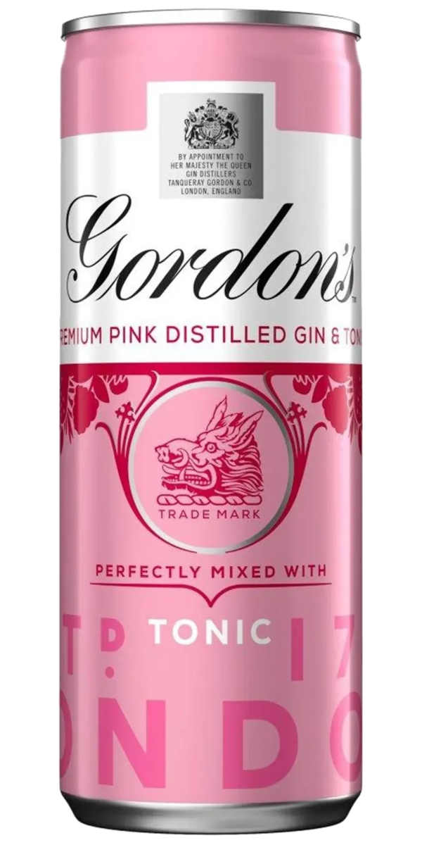 Фото Напиток слабоалкогольный Gordon’s Pink Gin Tonic 0.25л