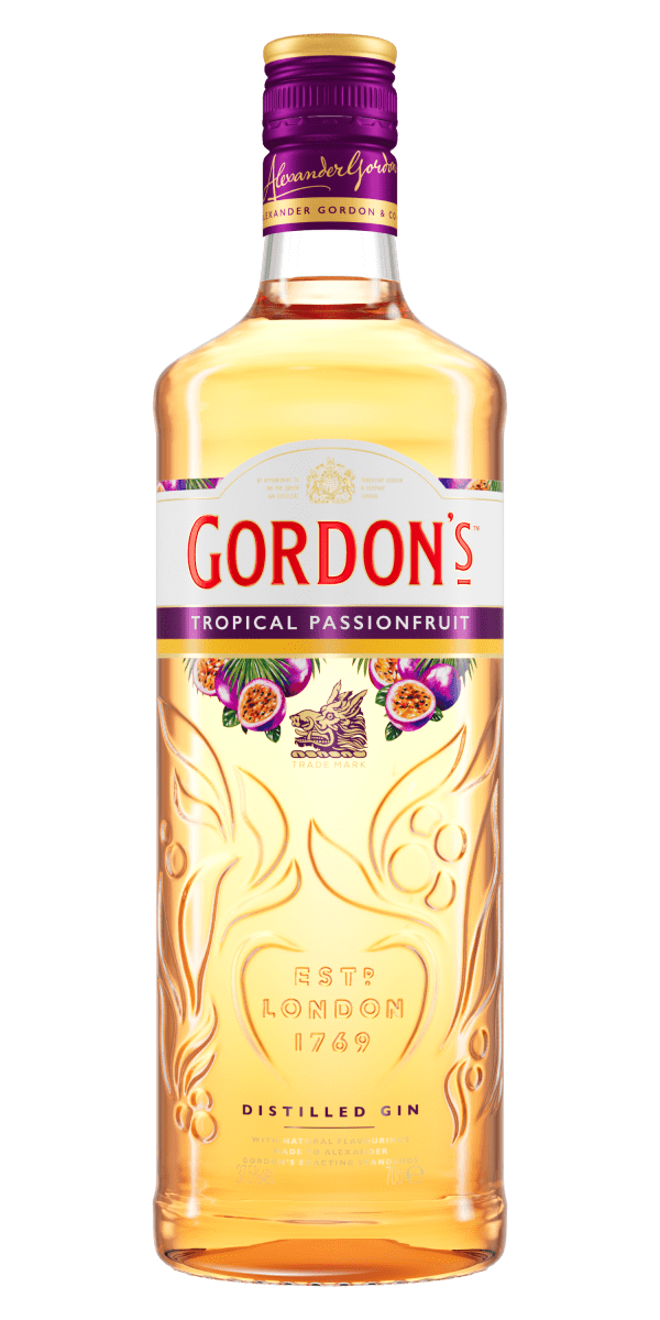 Фото Алкогольный напиток на основе джина Gordon's Tropical Passionfruit 0.7л-каталог