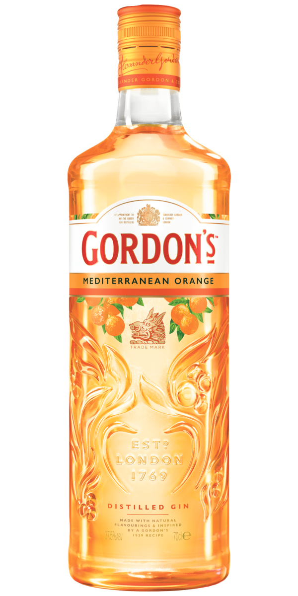 Фото Алкогольний напій на основі джину Gordon's Mediterranean Orange 0.7л №1
