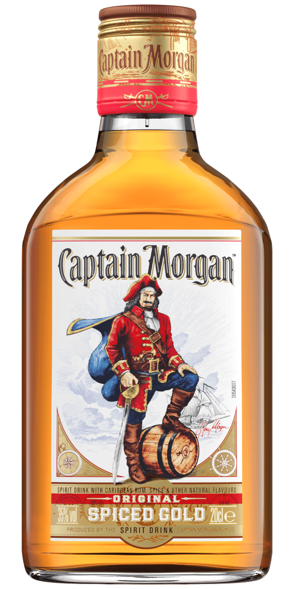 Фото Ромовый напиток Captain Morgan Spiced Gold 0.2л №1