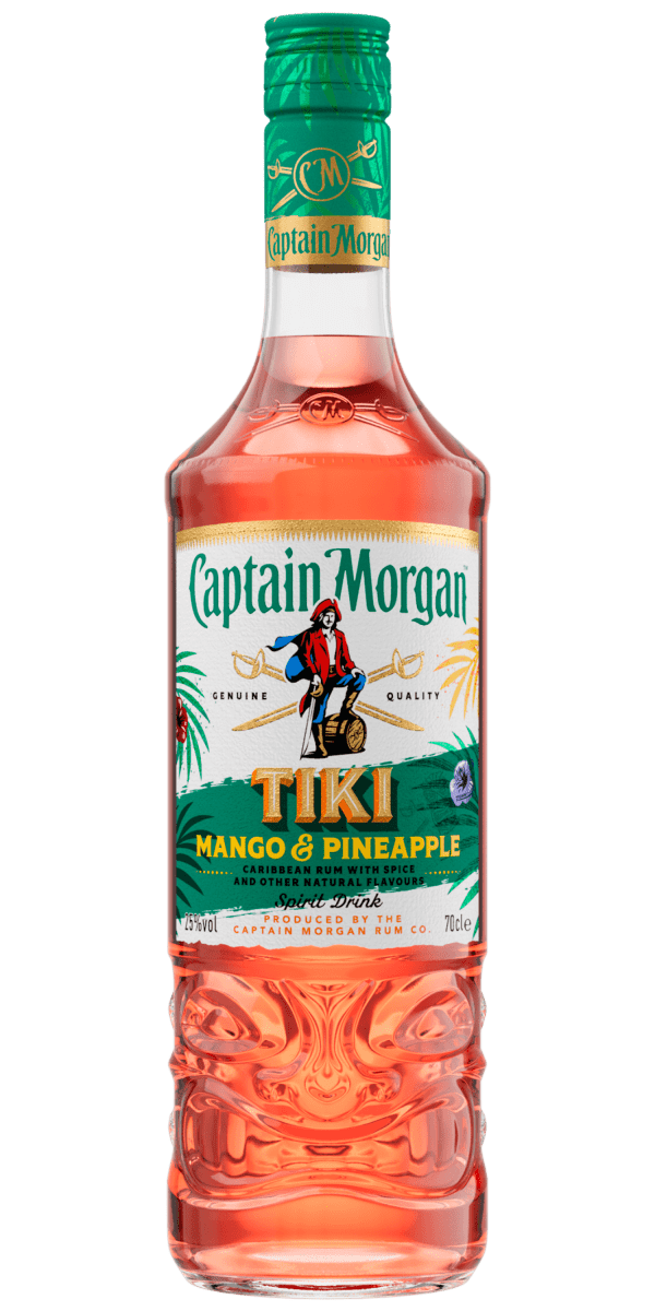 Фото Ромовий напій Captain Morgan Tiki Mango Pineapple 0.7л №1