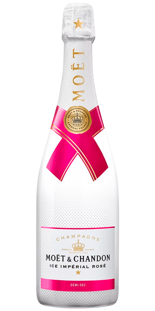 Фото Шампанское Moët & Chandon Ice Rose розовое полусухое 0.75л-каталог