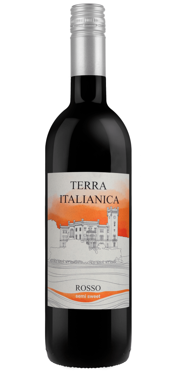 Фото Вино Terra Italianica Rosso Amabile червоне напівсолодке 0.75л-каталог