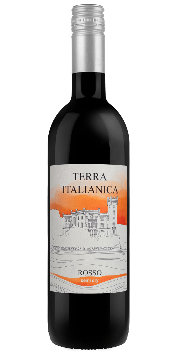 Фото Вино Terra Italianica Rosso червоне напівсухе 0.75л-каталог
