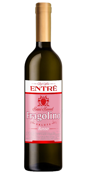 Фото Вино Entre Fragolino Salute Rosso рожеве напівсолодке 0.75л
